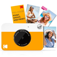 Digitální instantní fotoaparát Kodak PRINTOMATIC, plnobarevné výtisky na fotopapír ZINK 2x3 s funkcí samolepícího hřbetu - okamž